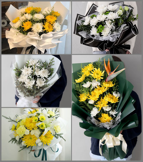 贵州六盘水六枝特区九龙街道波乍村白事花束代送